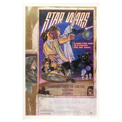 Original Vintage Movie Poster Star Wars Saga Episode IV A New Hope Style D 