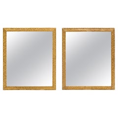 Paar spanische vergoldete Spiegel