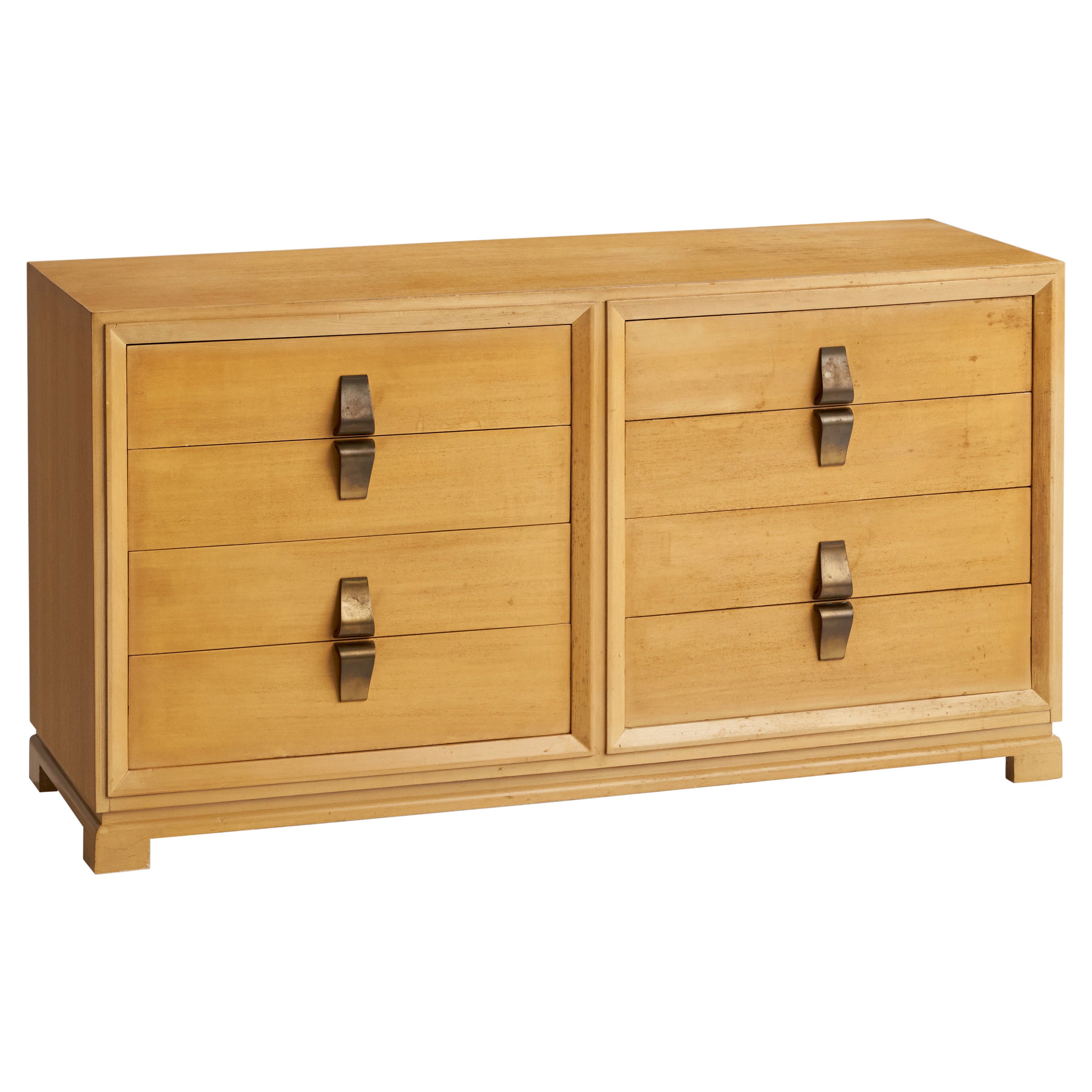 Mount Airy, Dresser, Mahogany, Brass, USA, 1950s For Sale
