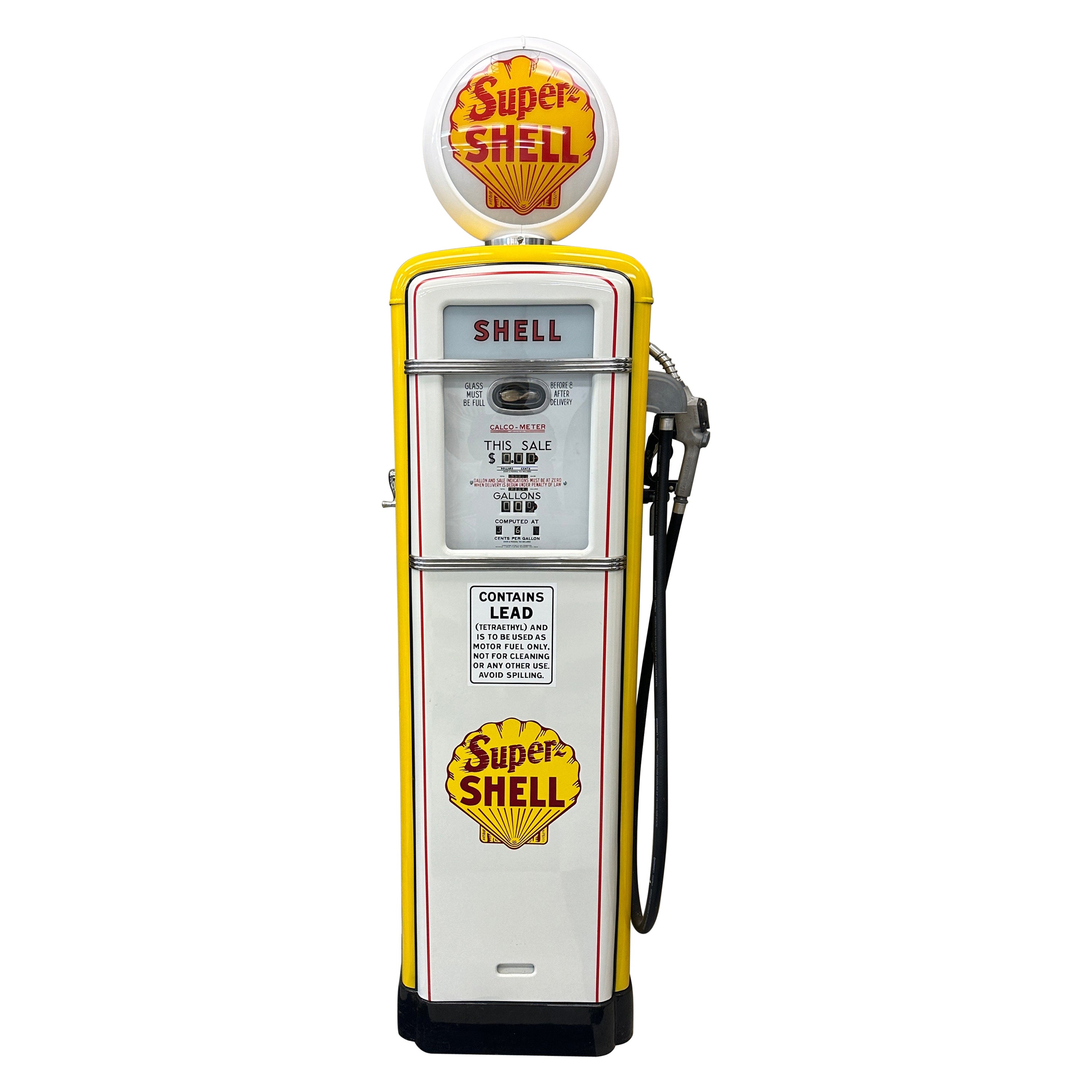 Shell Gas-Vergoldete Gilbarco-gaspumpe, Modell 96