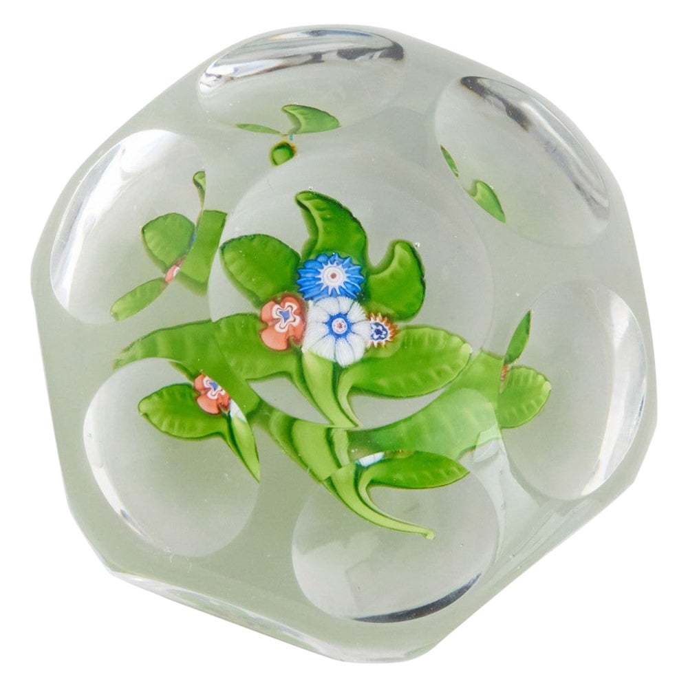 St Louis Nosegay Lampwork Paperweight c1850 For Sale