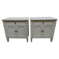 Vintage Gustavian Style Nightstands 