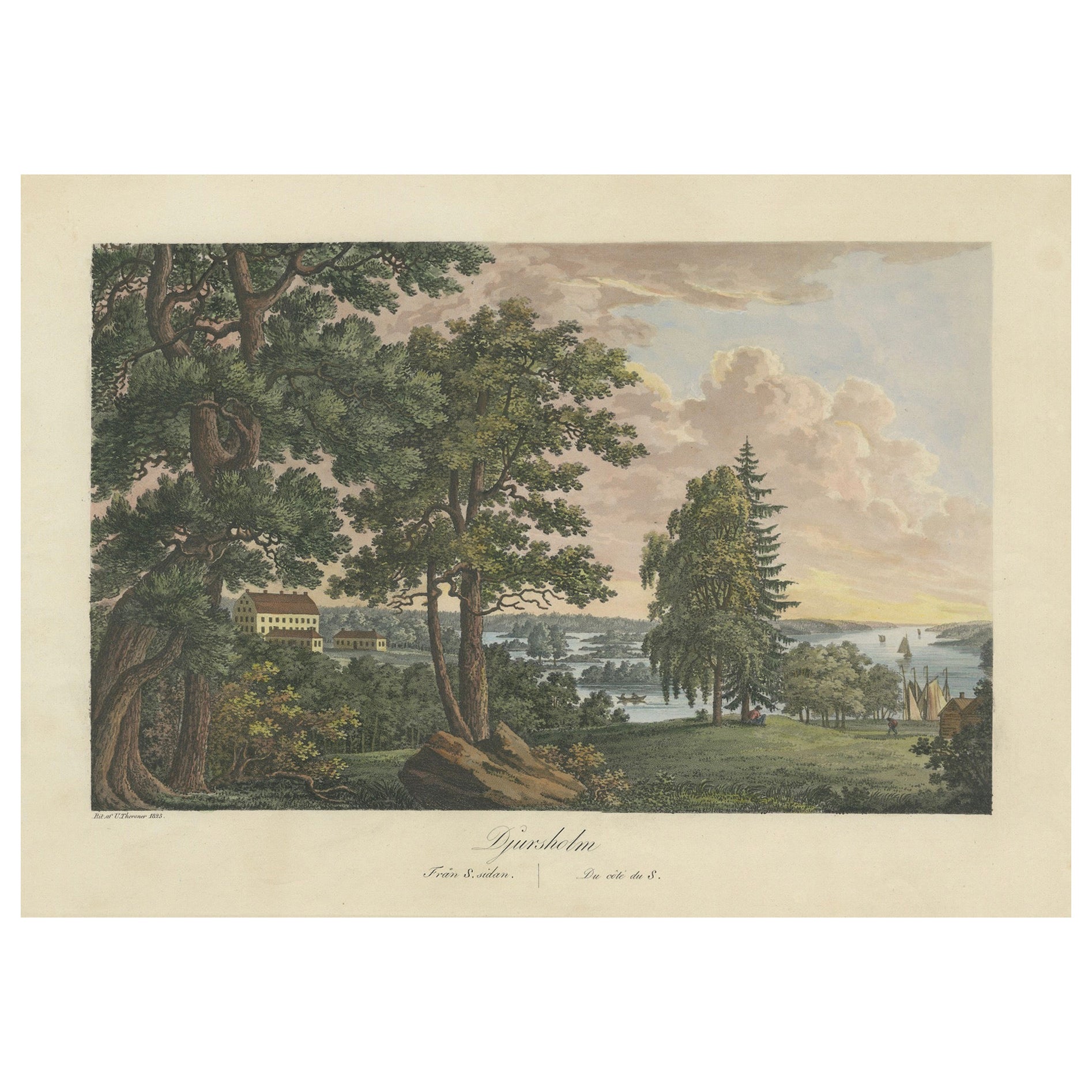 Swedish Grace and Grandeur: The Aquatint Legacy of Ulrik Thersner, 1825 For Sale