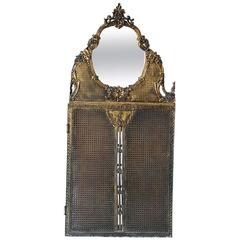 Vintage Rococo Style Mirror Screen