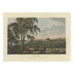 Used Pastoral Elegance: Ulrik Thersner's 1824 Aquatint of Djursholm Castle
