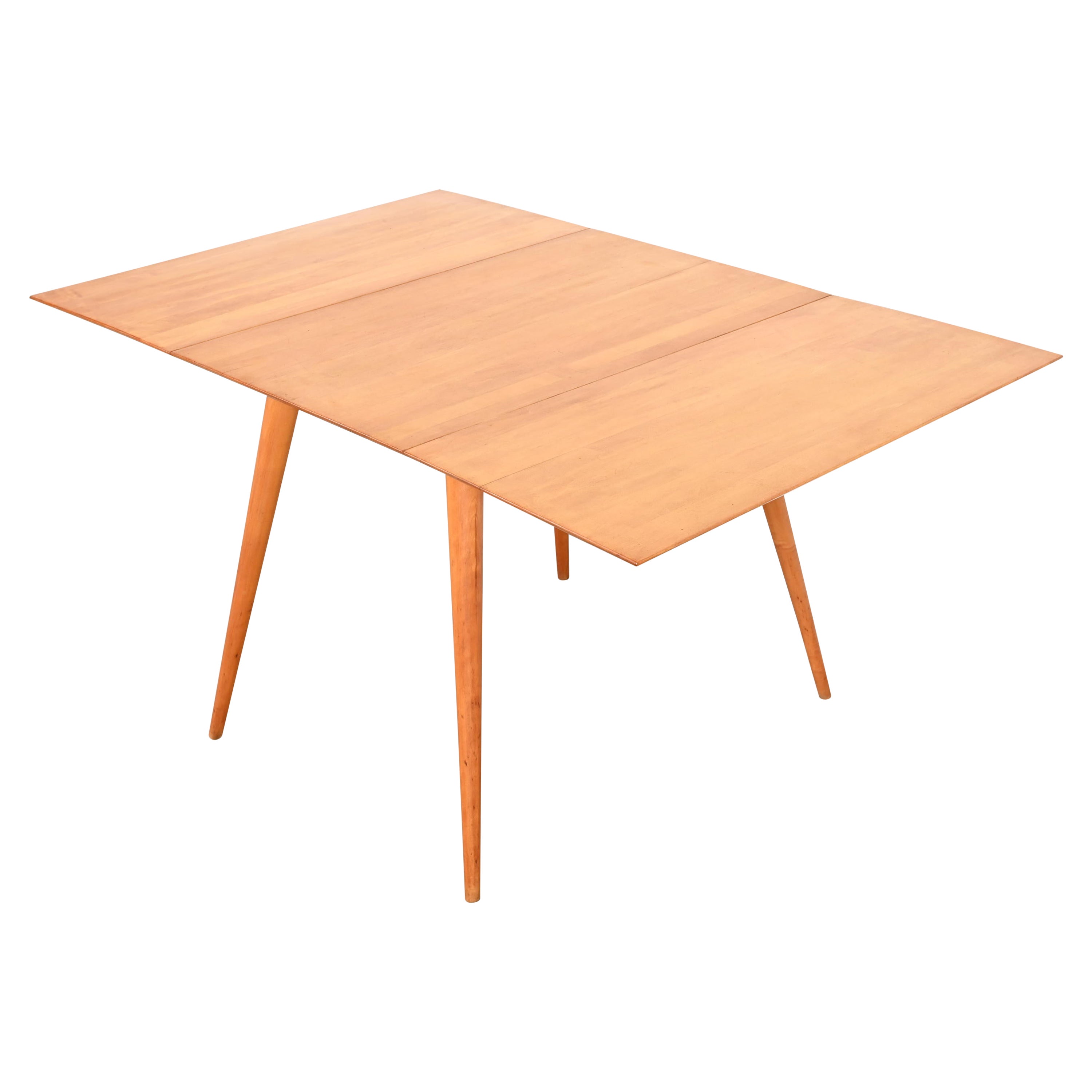 Paul McCobb Planner Group Solid Maple Drop Leaf Dining Table, 1950s For Sale