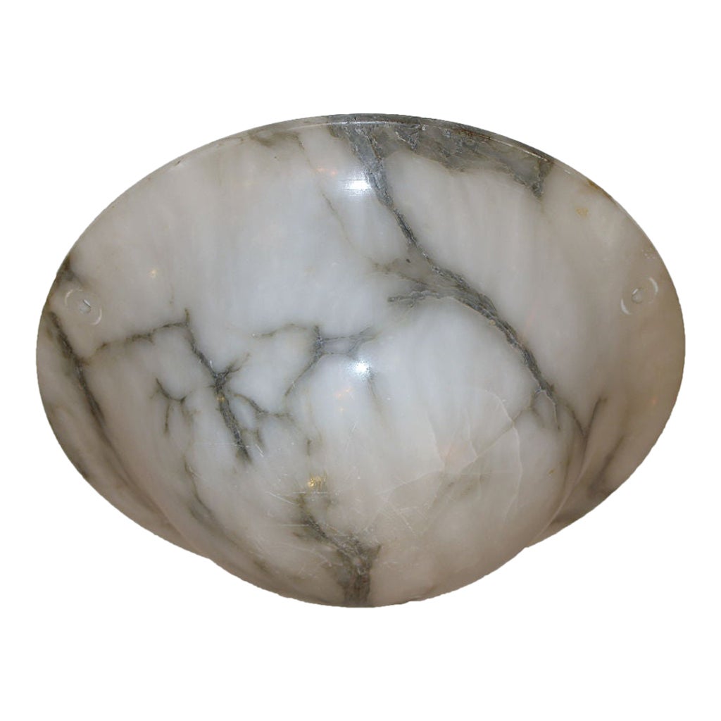 White Alabaster Light Fixture