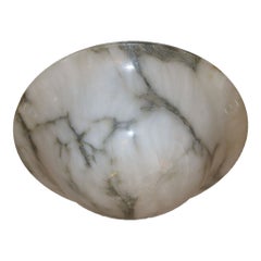 Antique White Alabaster Light Fixture