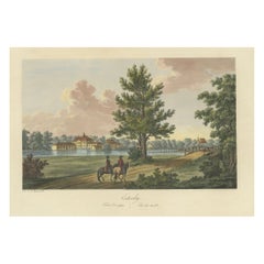 Antique Gentle Repose at Österby: An 1824 Aquatint by Ulrik Thersner