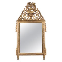18th Century Louis XVI Style Parcel Gilt Mirror