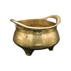 Antico bruciaincenso, orientale, incensiere in ottone, decorativo, vittoriano, C.C.