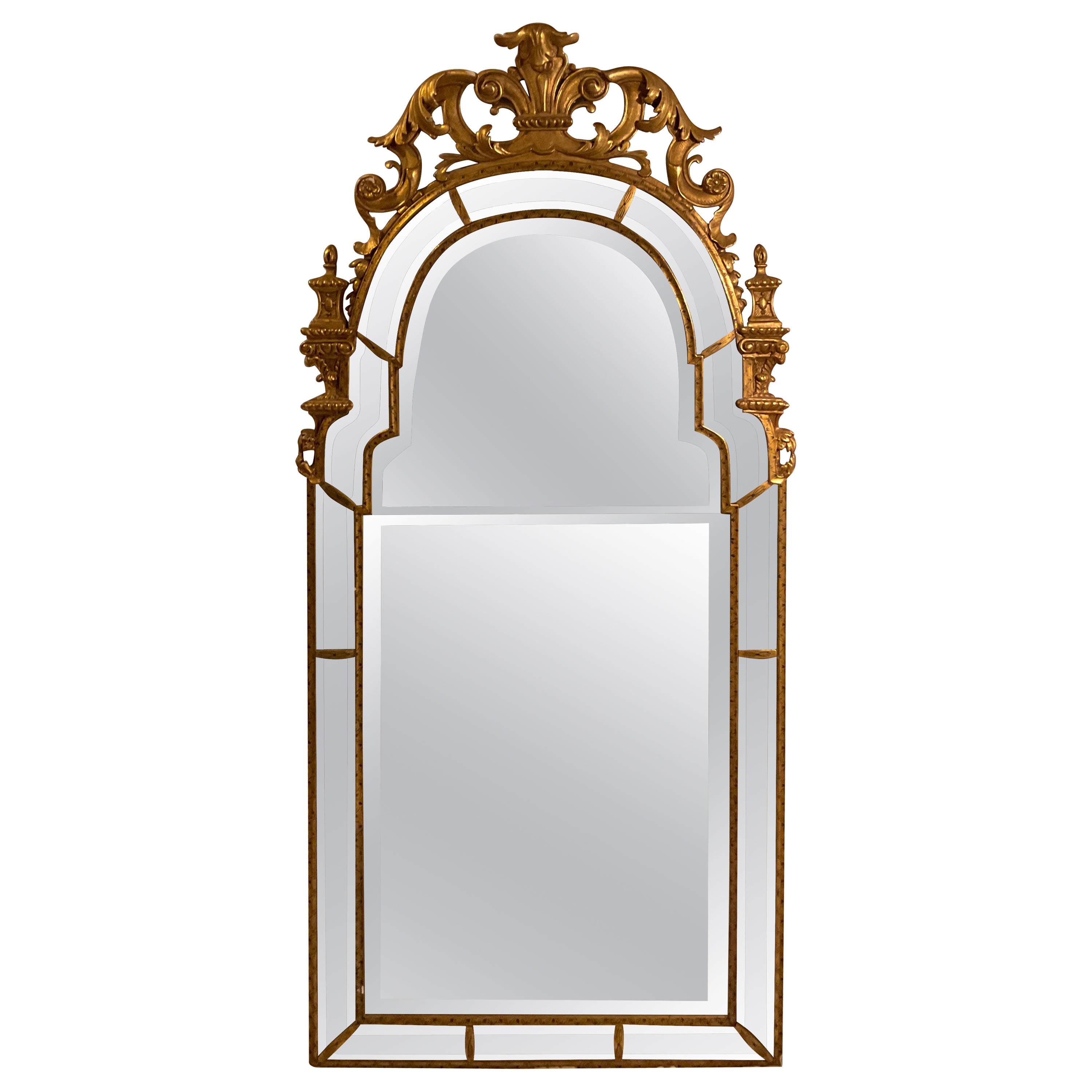 Queen Anne French Style Mirror By Mirror Fair For Sale
