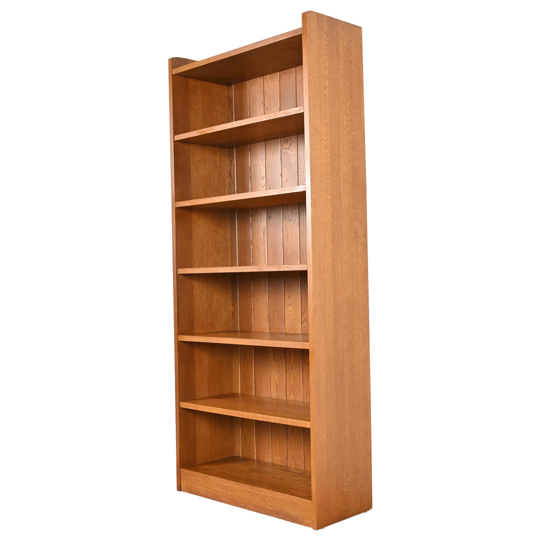 Stickley Mission Oak Arts & Crafts Tall Bookcase For Sale