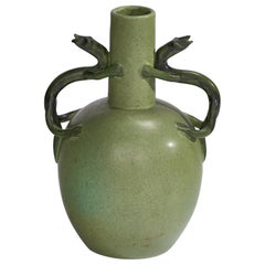 Vintage Eva Jancke-Björk, Vase, Ceramic, Sweden, 1940s