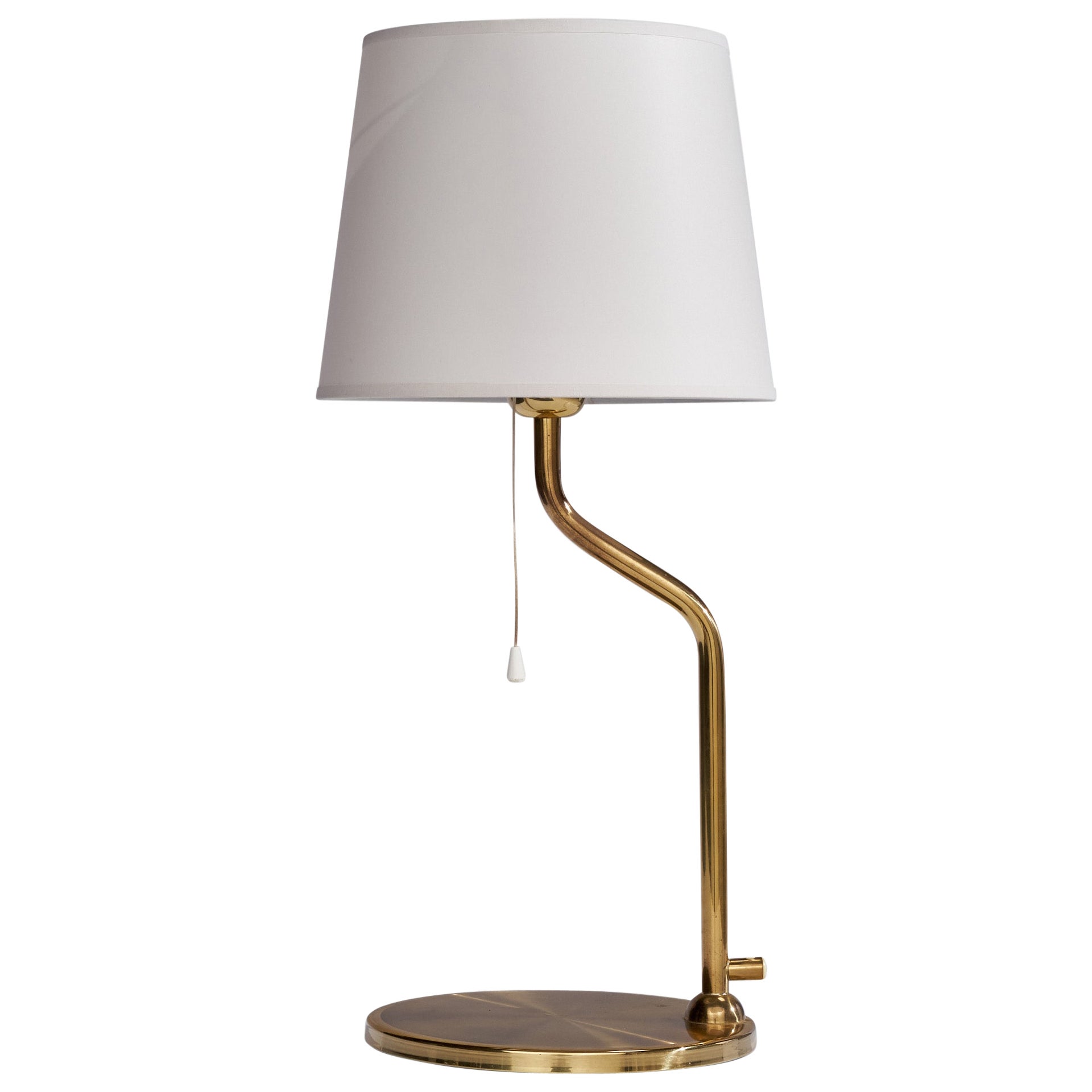 Nya Öia, Table Lamp, Brass, Sweden, 1960s For Sale
