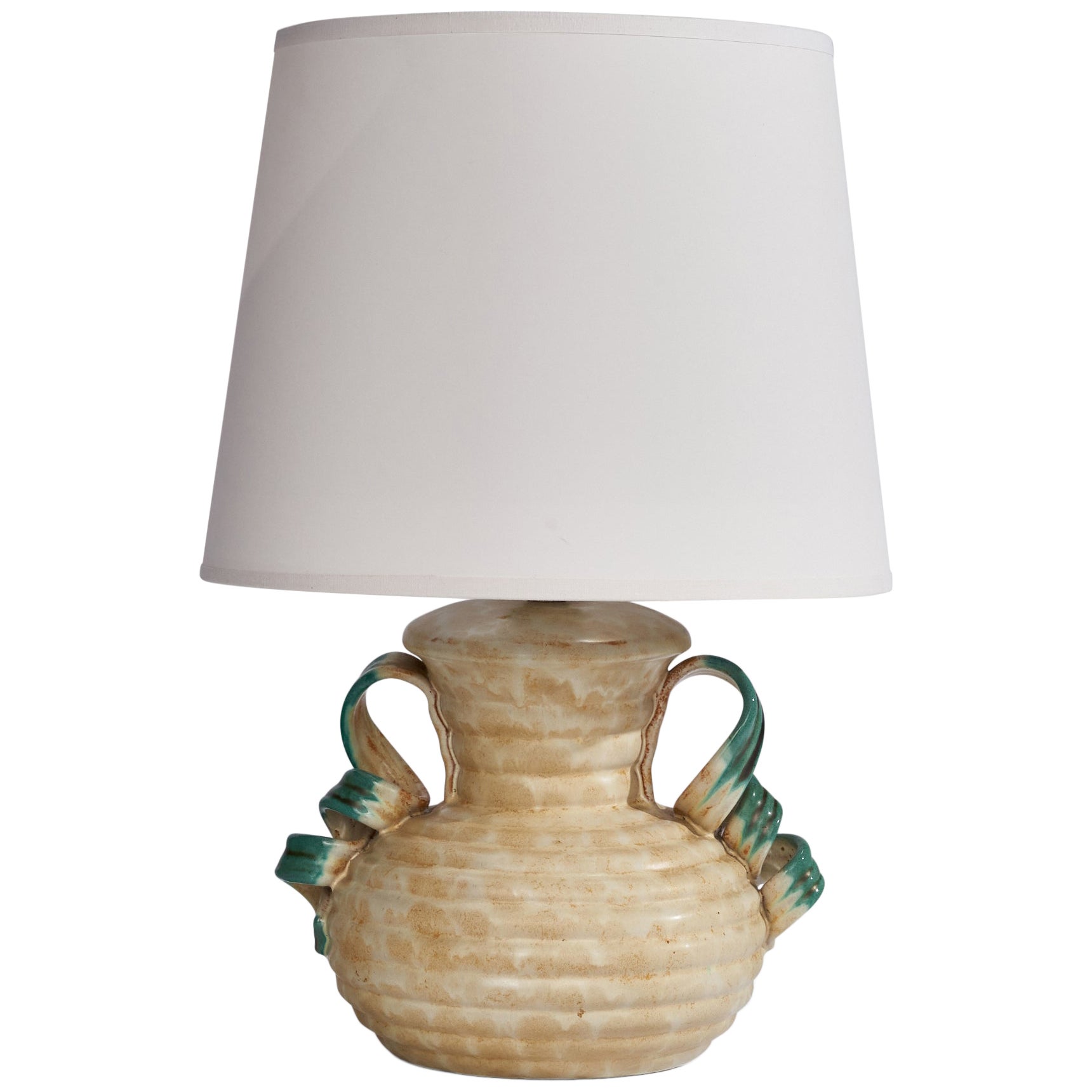 Anna-Lisa Thomson, Table Lamp, Earthenware, Sweden, 1930s For Sale