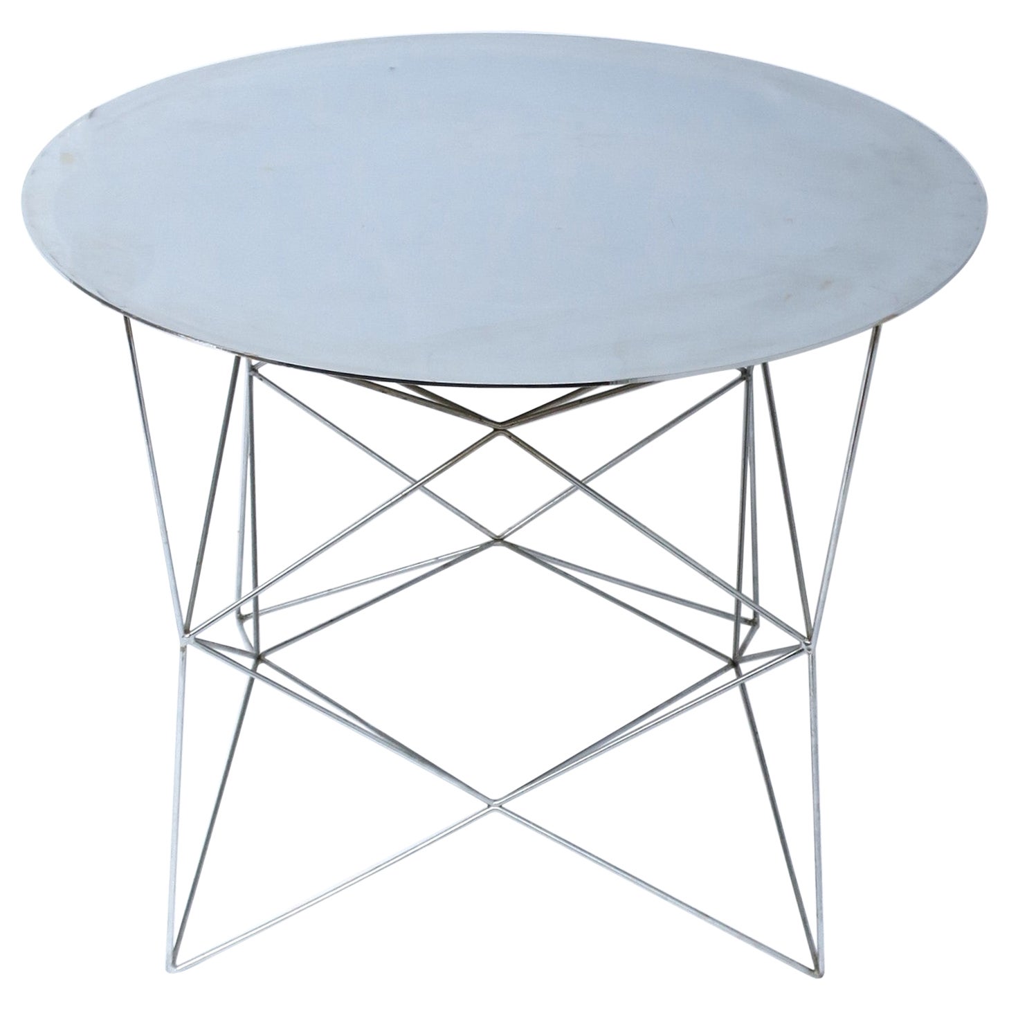 Chrome Side or End Table For Sale