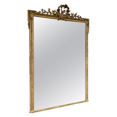 Ornate, Huge, Stunning Gold Leaf Antique Mirror