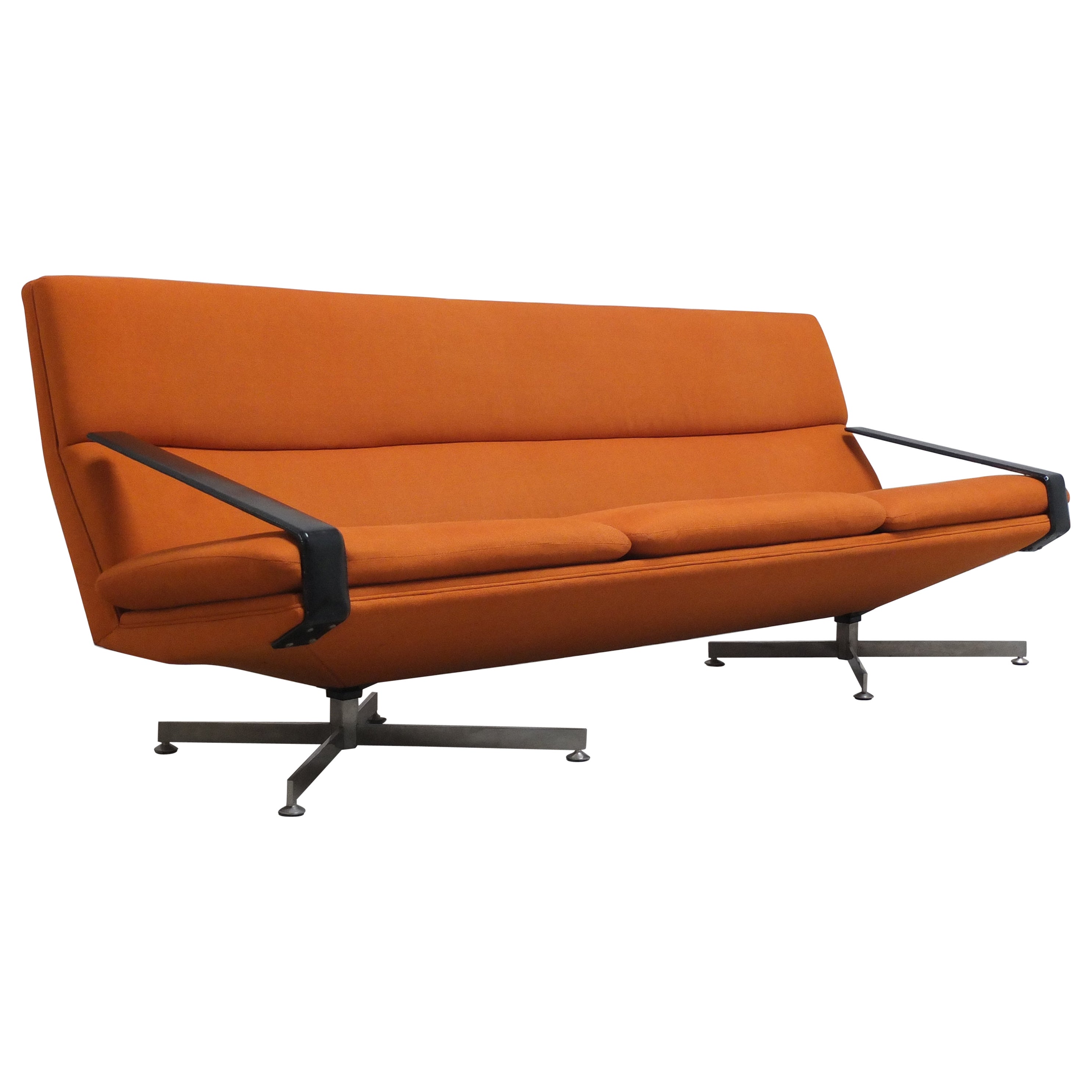 Modernistisches 3-Sitzer-Sofa der Moderne von Georges Van Rijck für Beaufort, 1960er Jahre