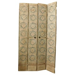 Puerta de 4 hojas de madera ricamente pintada, de Venecia, Italia