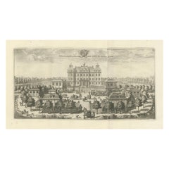 Baroque Opulence: The Eastern View of SIQVO Palace in Swidde's 1696 Engraving