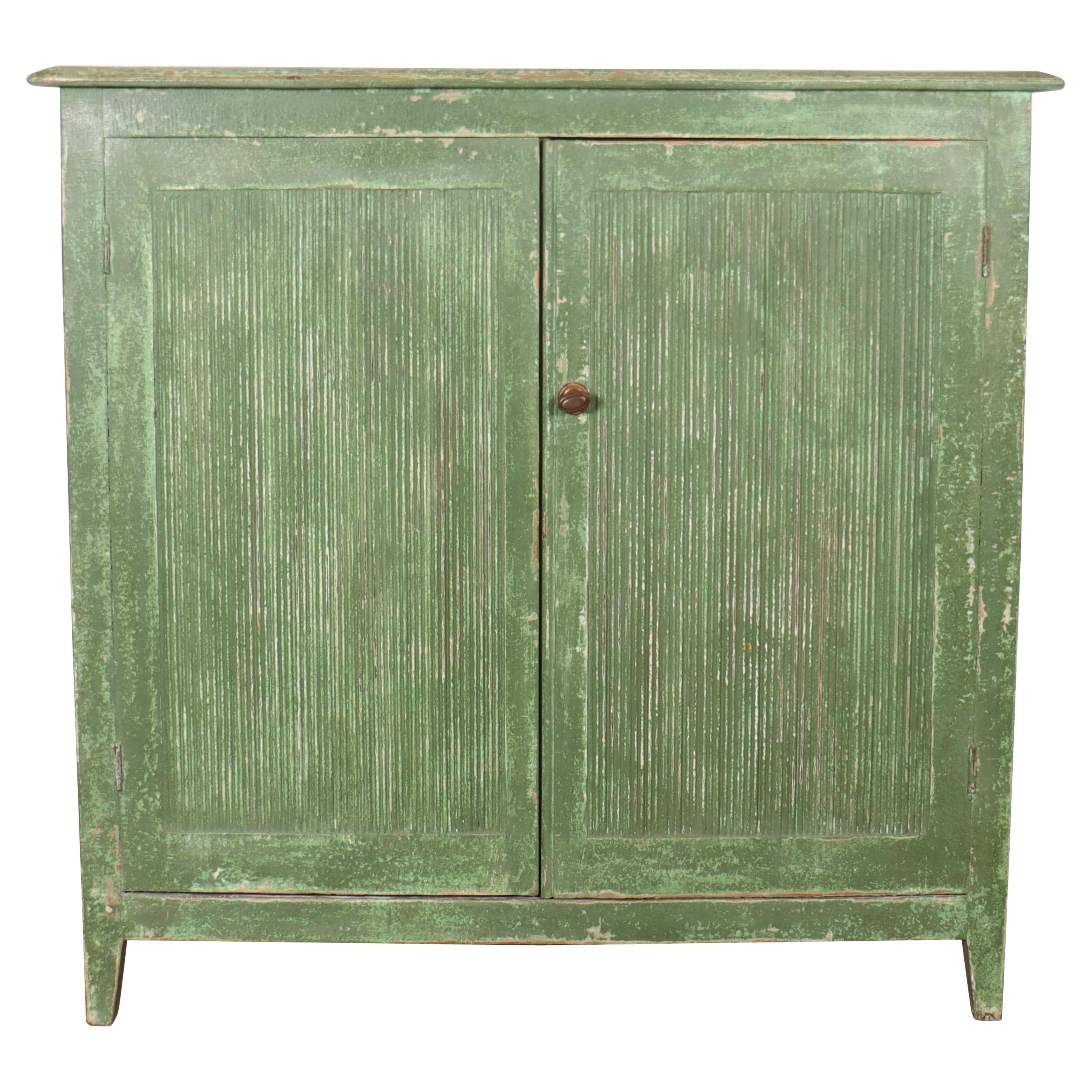 Swedish Painted Pine Cabinet For Sale