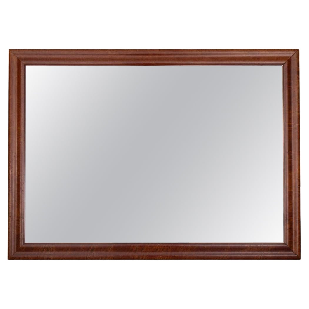 American Stained Maple Ogee Mirror, 20th C For Sale