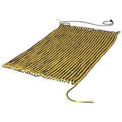 Yellow & Black 200 Meter Cable Rug