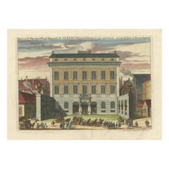 Barocker Dignity: Tessin-Palast in Stockholm, gefangen genommen von J. van den Aveelen, 1702