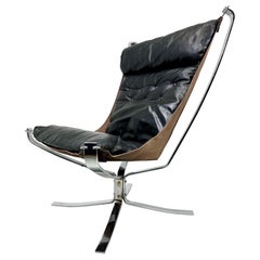 Falcon-Stuhl mit hoher Rückenlehne von Sigurd Ressel, 1970er Jahre