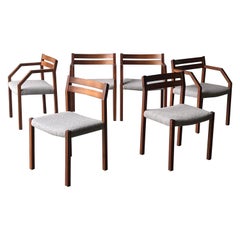 Mid-Century Model 401 Dining Chairs by J.L. Moller - Set of Six