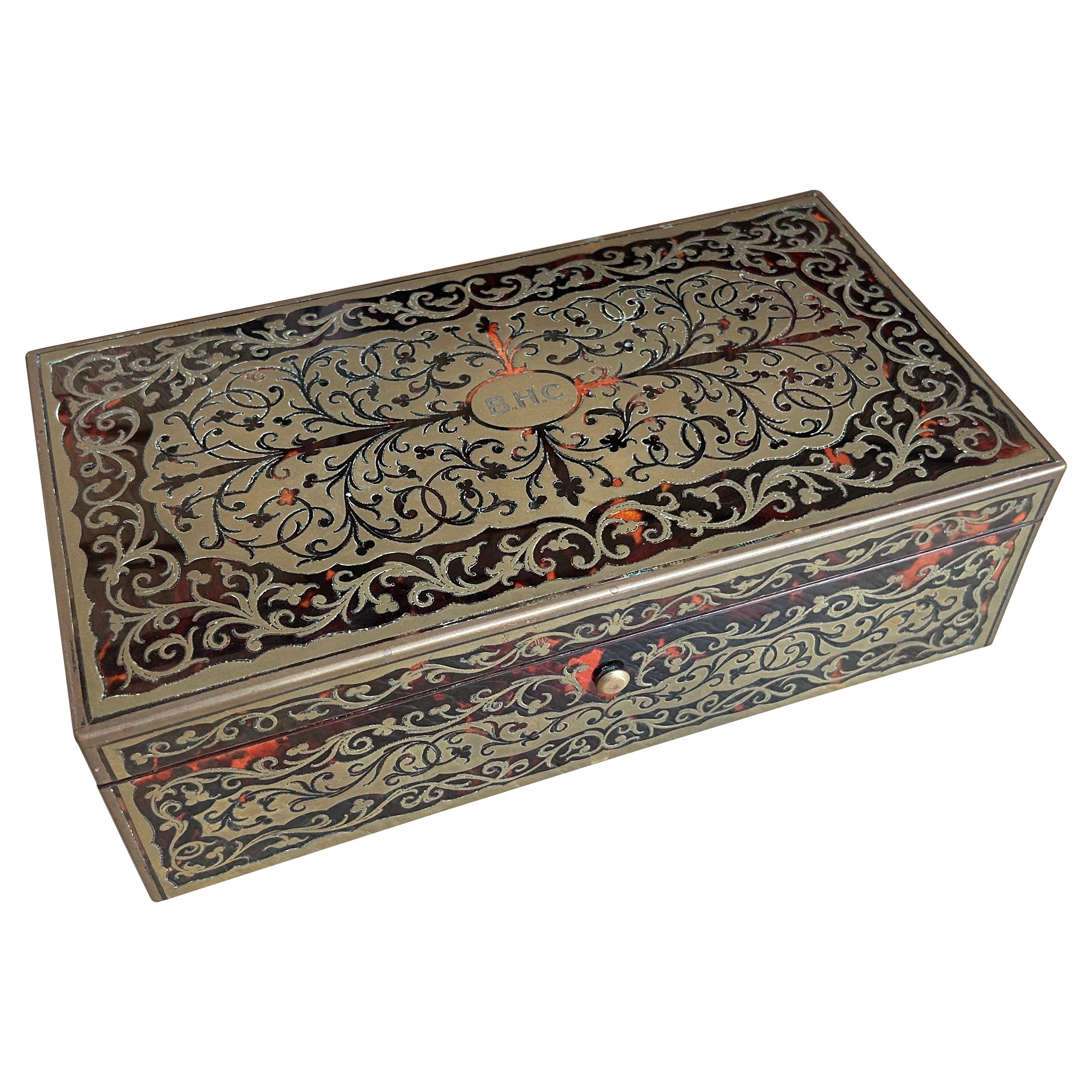 1924 Boulle Card box For Sale