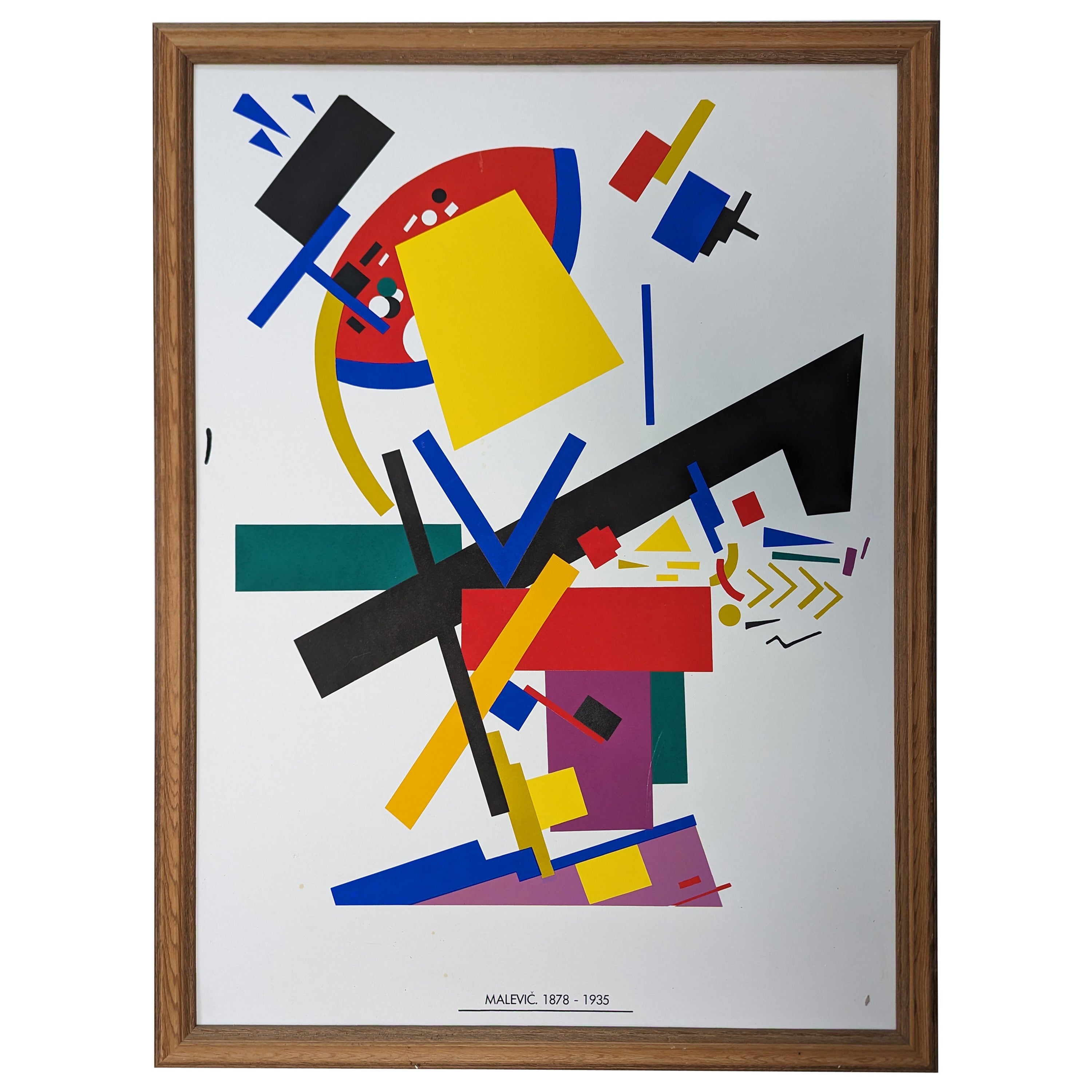 Kazimir Malevich Original Vintage Lithographic Poster For Sale