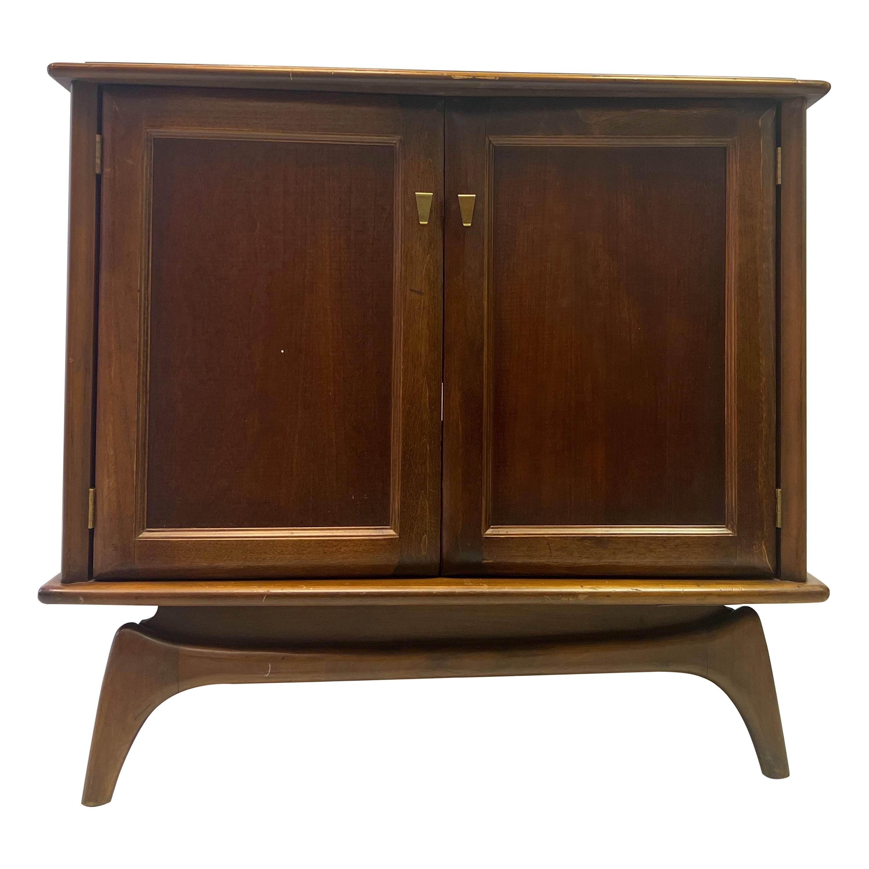 1960’s Mid-Century Modern Swivel Cabinet For Sale