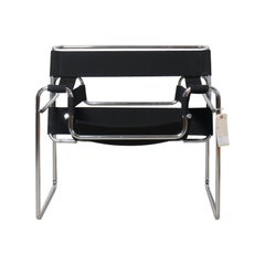 Wassily Chair by Marcel Breuer for Gavina / Stendig (black canvas)