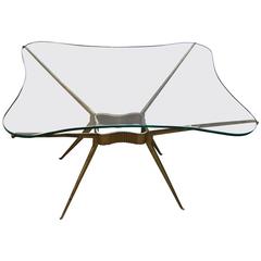 Italian 1950s Brass Cocktail Table 8