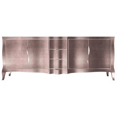 Louise Credenza Art Deco Buffets in Fine Hammered Copper by Paul Mathieu