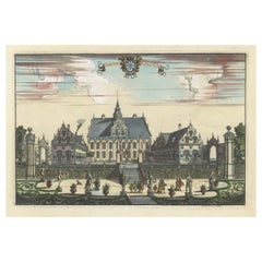 Antique The Pastoral Elegance of Ulriksdal Castle by Herman Padtbrugge, ca.1685