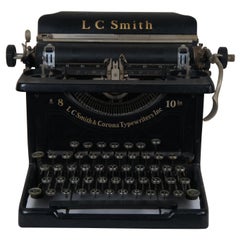 Retro 1930 LC Smith & Corona Standard & Silent No 8 Typewriter 15"