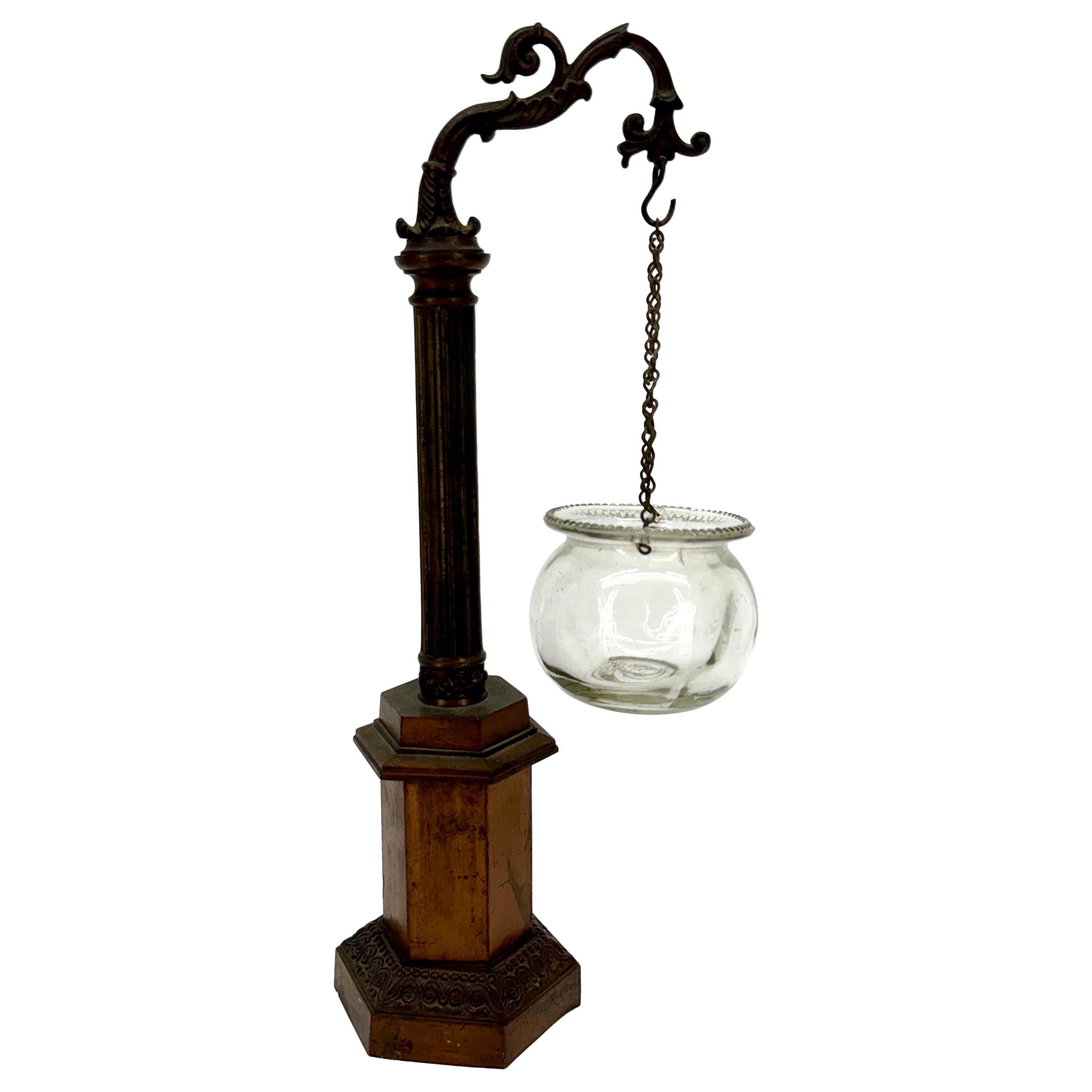 Late 19th Century Italian Grand Tour Bronze Street Lamp For Sale