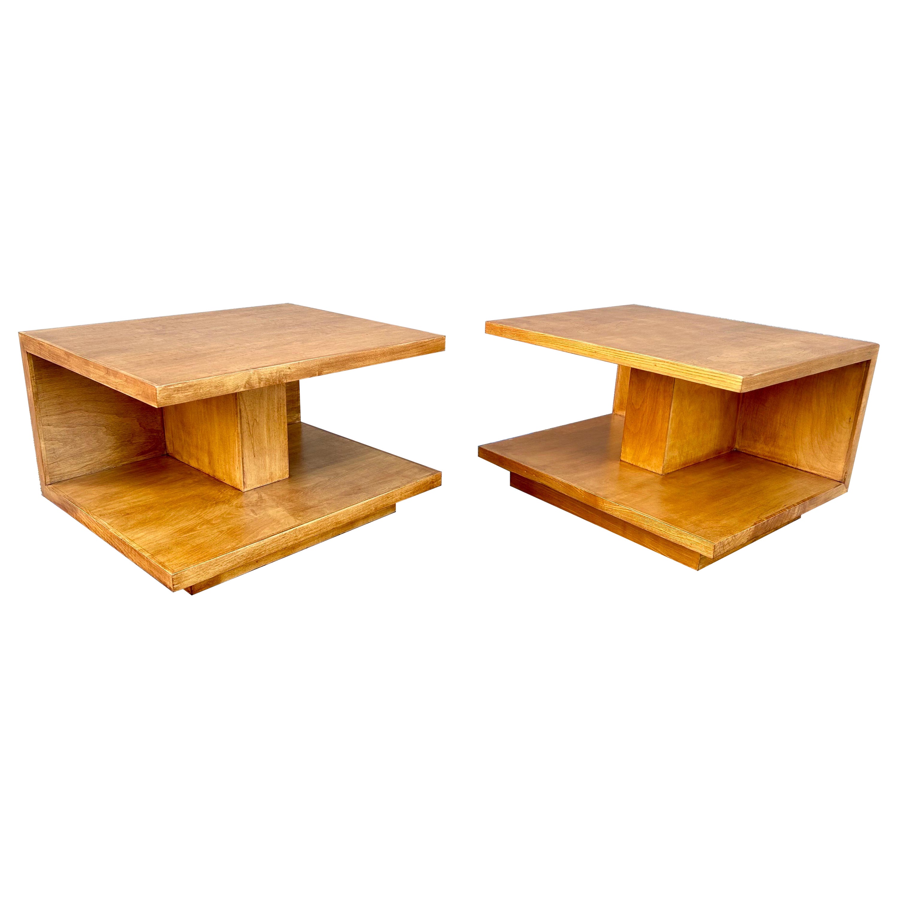 Tables d'extrémité Mid Century Modern Van Keppel Green 