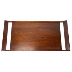 Vintage Mid Century Large Monumental Danish Teak Tray