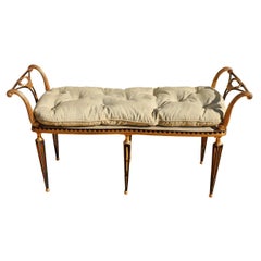 Vintage 1960’s Hollywood Regency Style Bench by Palladio
