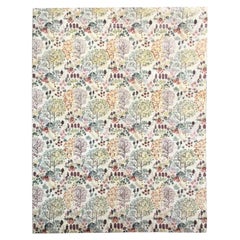 Mehrfarbiger abstrakter Teppich. Seide und Wolle. 3,00 x 2,50 m