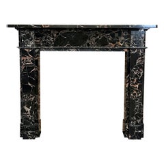 21st Century Nero Portoro Marble Fireplace Mantlepiece