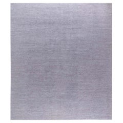 Grand tapis contemporain gris colombe de Doris Leslie Blau
