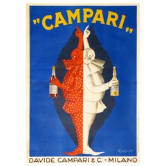 Campari c1922 Oversized Italian Alcohol Advertising Poster, Leonetto Cappiello