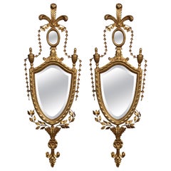 Antique Pair of giltwood wall mirrors