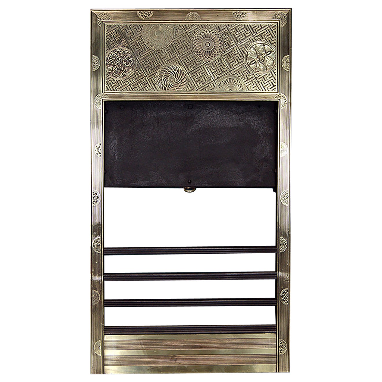 Thomas Jeckyll Brass Fireplace Register For Sale