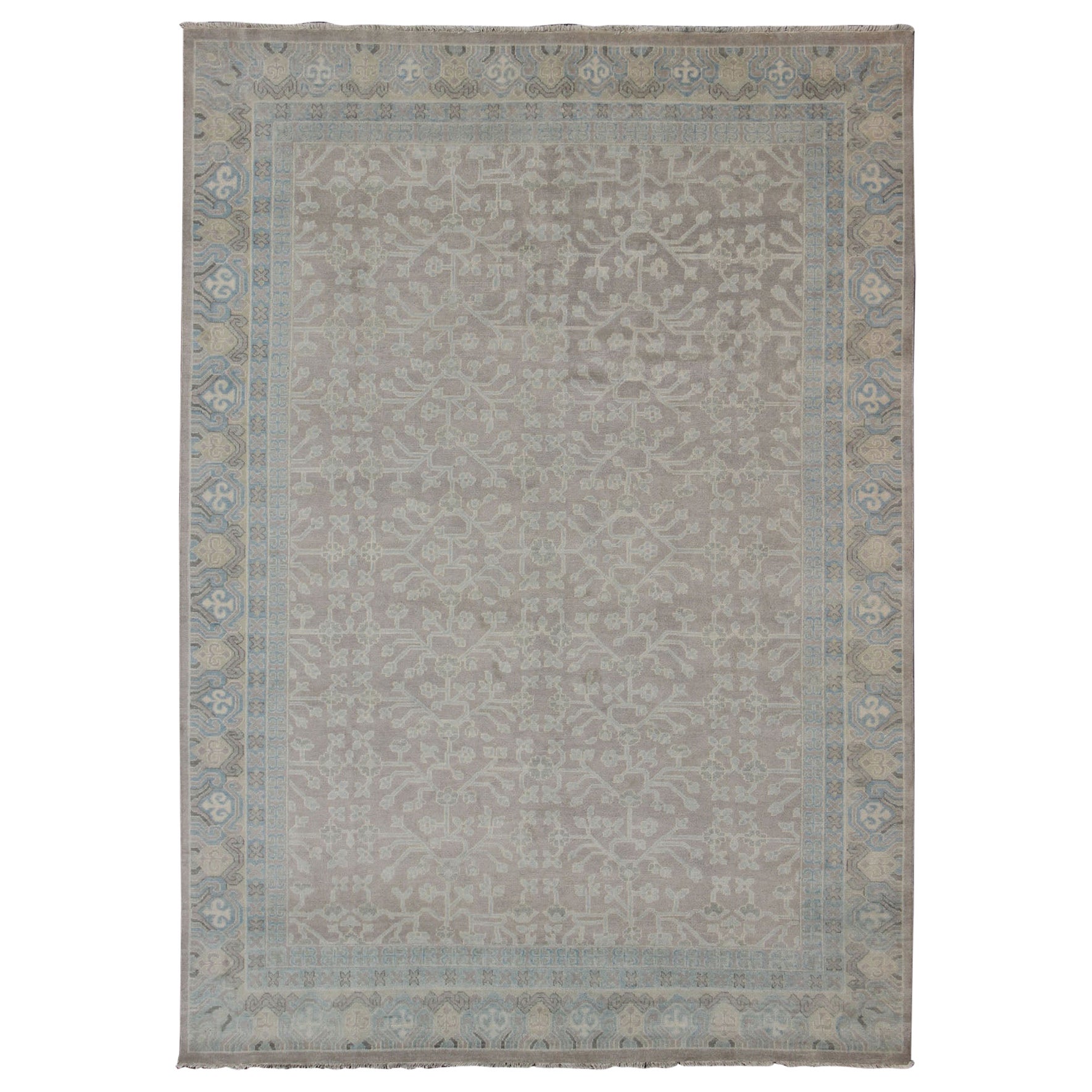 Keivan Woven Arts Khotan Hand Knotted Wool Rug 8'9 x 11'9 For Sale